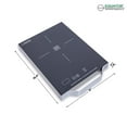 thumbnail image 2 of Pemberly Row 11inch Portable Single-Burner Induction Cooktop - w/ Handle - Black, 2 of 12