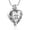 Steel, variant on Heart Urn Pendant for Ashes and Chain Cremation Jewelry for Ashes Urn Necklace Lockets for Human Ashes Pet Ashes Holder