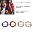 thumbnail image 3 of 4Pcs T Shirt Clips Round Assorted Colors Electroplated Metal Rhinestone Shiny Ribbon Buckles For DIY Craft Decoration, 3 of 8