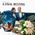 thumbnail image 4 of JAGASY Teddy bear Small Urn for Mom - Blue Mini Urn for Ashes Adult Male & Female - Fireflies Tall Grass Decorative Urns for Dad - Keepsake Memorial Urns for Parents - (3 Inch), 4 of 7