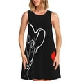 thumbnail image 1 of Easygdp French Bulldog para Vestido Transpirable de Mujer, Vestido Suelto de Manga Corta con Pliegues y Bolsillos para el Verano, 1 of 7