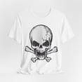 thumbnail image 4 of Grey Skull Graphic Design Tee, Skull Shirt, Vintage Tees, Art Design T-Shirt, Vintage Graphic Tee, Art Shirts with Skulls, 4 of 115