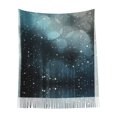 thumbnail image 2 of Foulard à Franges pour Femmes, Châle Long d'Hiver Froid avec Flocons de Neige, Léger et Chaud, 2 of 6