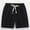 Black, variant on Liyamei Kids Drawstring Shorts with Elastic Waist for Summer Beach Wear Size 2-12,Beige