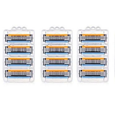 Gillette Sensor 3 Refill Blades, Unboxed Wholesale Pack, 8 Count (Pack of 3)   Makeup Blender Stick, 12 Pcs