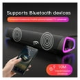 thumbnail image 5 of 3D Surround Soundbar Bluetooth 5.0 Speaker Wired Computer Speakers Stereo Subwoofer Sound Bar For Laptop PC Theater TV 3.5mm ,Quality Sound, 5 of 7