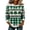 002_Green, variant on Women's Long Sleeve Waffle Knit St. Patrick's Day Hoodie, Shamrock Clover Print Green Pullover Sweatshirt