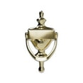 thumbnail image 2 of Hillman 852393 6.5 in. Solid Brass & Bright Brass Door Knocker, 2 of 9