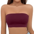 thumbnail image 2 of Women's Sexy Traceless Large Anti Drop Off One Shoulder Wrapped Chest Wrapped Up Bra, 2 of 9