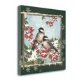 thumbnail image 1 of 29" x 29" Winter Chickadees By Anita Phillips Print on Canvas Fabric Multi-Color, 1 of 2