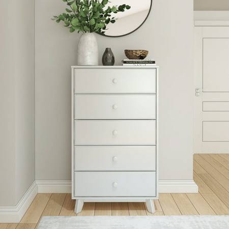 Plank+Beam Classic 5-Drawer Dresser, White