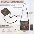 thumbnail image 7 of Kuiaobaty Hummingbird Print Crossbody Bag for Women, Hibiscus Flower Print Vegan Leather Hobo Handbag Crossbody, Multi Pockets Shoulder Purse with Adjustable Strap for Travel & Work, 7 of 7