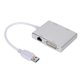 thumbnail image 2 of Adaptador convertidor USB 3.0 a VGA/HDMi LAN TDVI de aleación de aluminio multifuncional de alta calidad, 2 of 10