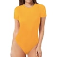 thumbnail image 1 of Xishao Women's Round Neck Short Sleeve T Shirts Basic Bodysuits Xishao ropa, 1 of 2