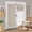 Natural, variant on 100% Blackout French Door Curtain with Adhesive Top & Magnetic Lift, No Drill Cordless Roman Shade for Doors, W24 x L72 in, Faux Linen Privacy & Thermal Shade for Living Room Kitchen, 1 PC