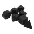 thumbnail image 4 of ruzhgo 7 Pieces Polyhedral Dices Set Black for Role Play Drinking Props Board Game, 4 of 9