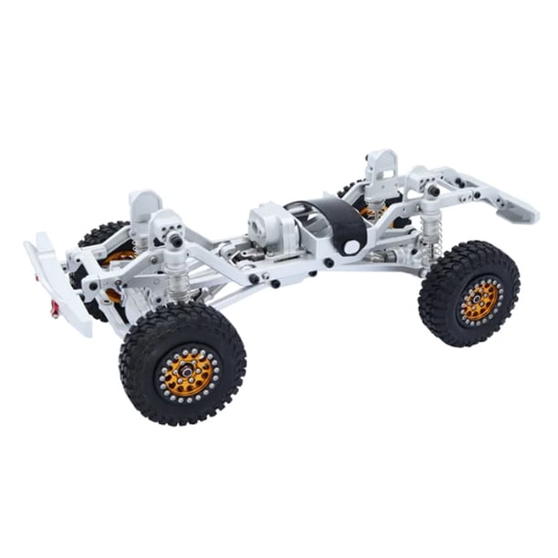 Vogacara Marco de coche de precisión de aleación de aluminio para 1/18 Trx4m RC pieza de coche RC accesorios de coche piezas de repuesto RC Kits de construcción modelo Plata