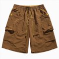 thumbnail image 5 of KPOPLK Women's Lightweight Hiking Cargo Shorts Quick Dry Athletic Shorts Camping Travel Golf Zipper Pockets Water Resistant Size XL,Brown, 5 of 8