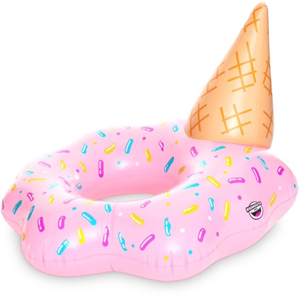 Big Mouth Ice Cream Cone Inflatable Pool Float