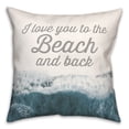 thumbnail image 2 of Creative Products To the Beach and Back Gray 18x18 Spun Poly Pillow, 2 of 3