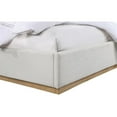 thumbnail image 2 of Pemberly Row Contemporary Cream Linen Textured Fabric King Bed, 2 of 10