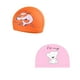 thumbnail image 2 of 2x gorro de natación para bebé niño estampado animal naranja, 2 of 9