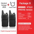 thumbnail image 1 of Retevis RT622 Mini Walkie Talkie Radio Emergencia Talkie Walkie pmr446 Wolkie Tokie Walkies de Largo Alcance Radio Portatil pmr 446 Pequeña de Comunicación Walkie-talkie Restaurante Hotel Escuela, 1 of 5