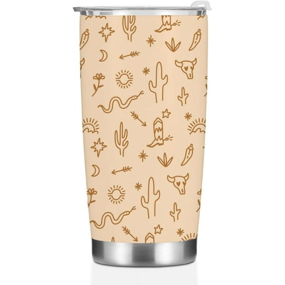 Western Tumbler Coffee Mug 20oz Tumbler Cups with Lid Western Decor Western Gifts for Women Girls BFF Daughter Bestie Graduation Christmas Birthday Travel Mug for Home Office Car Gifts