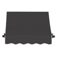 thumbnail image 2 of Awntech 4.375 ft Charleston Fixed Awning Acrylic Fabric, Black, 2 of 2