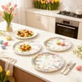 thumbnail image 4 of CuiLiyq 25 Pcs Easter Paper Plates, 7 Inch Disposable Dessert Plates with Colorful Bunny Patterns, for Easter Party Decoration, Spring Tableware and Party Supplies, 4 of 6