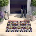 thumbnail image 2 of Vibrant Floral Pattern Flannel Non Slip Door Rugs,Washable Door Mats Indoor,Decorative Door Mats,Dirt-Resistant and Absorbent Doormat for Entrance,Bedroom,Kitchen,Bathroom,23.5x16in(60x40cm), 2 of 5