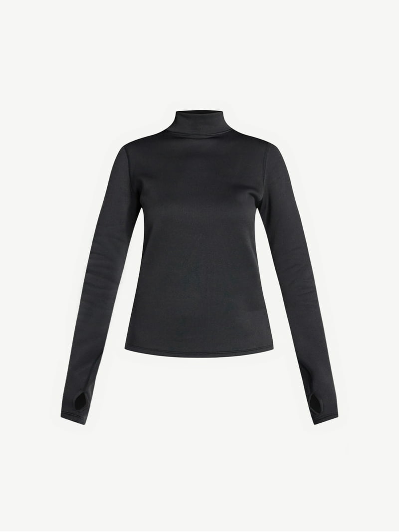 Ozark Trail Women's Warmest Thermal Long Sleeve Fleece Mockneck