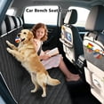 thumbnail image 4 of Meolsaek Dog Car Hammock, Heavy‑Duty Waterproof Pet Seat Cover, Scratch‑Proof, Non‑Slip, Side Flaps with Zipper, Storage Bag, Black‑Zipper, 4 of 8