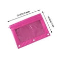 thumbnail image 3 of JoyMoreHome Zipper Pencil Pouch with Clear Window Design for Easy Organization for Standard 3 Ring Binders Convenient Storage for Students and Professionals, 3 of 3