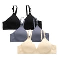 thumbnail image 2 of Rvasteizo Women's Wireless Bralette Spaghetti Strap Breathable Push Up Thin Everyday Bras,XL, 2 of 4