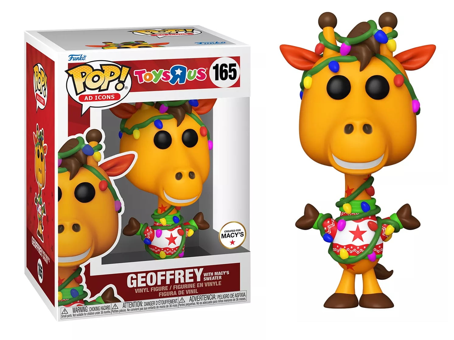Funko POP! Ad Icons Toys R Us Geoffrey with Sweater #165 Macy's Exclusive - Walmart.com