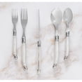thumbnail image 5 of French Home Laguiole 20 Piece Stainless Steel Flatware Set, Service for 4, Pearl White, 5 of 5