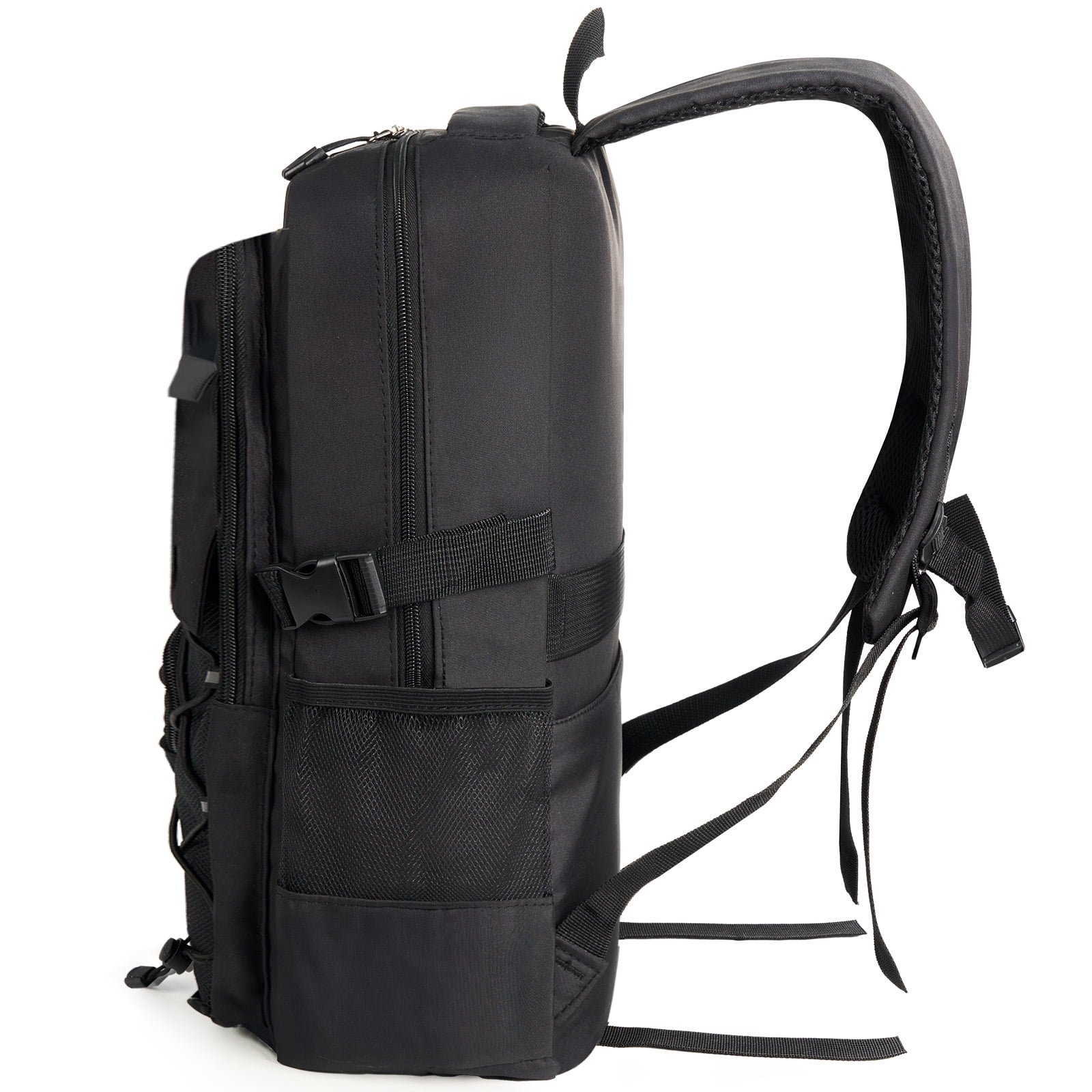 DAKIMOE School Backpack High School Bookbag Durable Large Capacity Lightweight Daypack for College Students Travel Daypack, Black