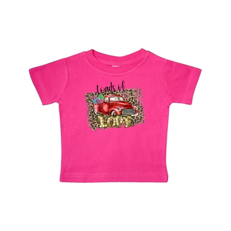 

Inktastic Loads of Love Leopard Print and Red Truck Gift Baby Boy or Baby Girl T-Shirt