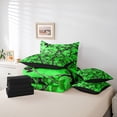 thumbnail image 6 of Feelyou Tree Branches Kids Bedding Comforter Set 7pcs, Green Plant Botanical King Bedding Sets, Rustic Farmhouse Reversible Bed Sheets, Luxury Bedroom Decor, 6 of 8