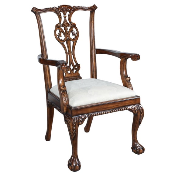 Exquisite Thomas Duocone Mahogany Arm Chair
