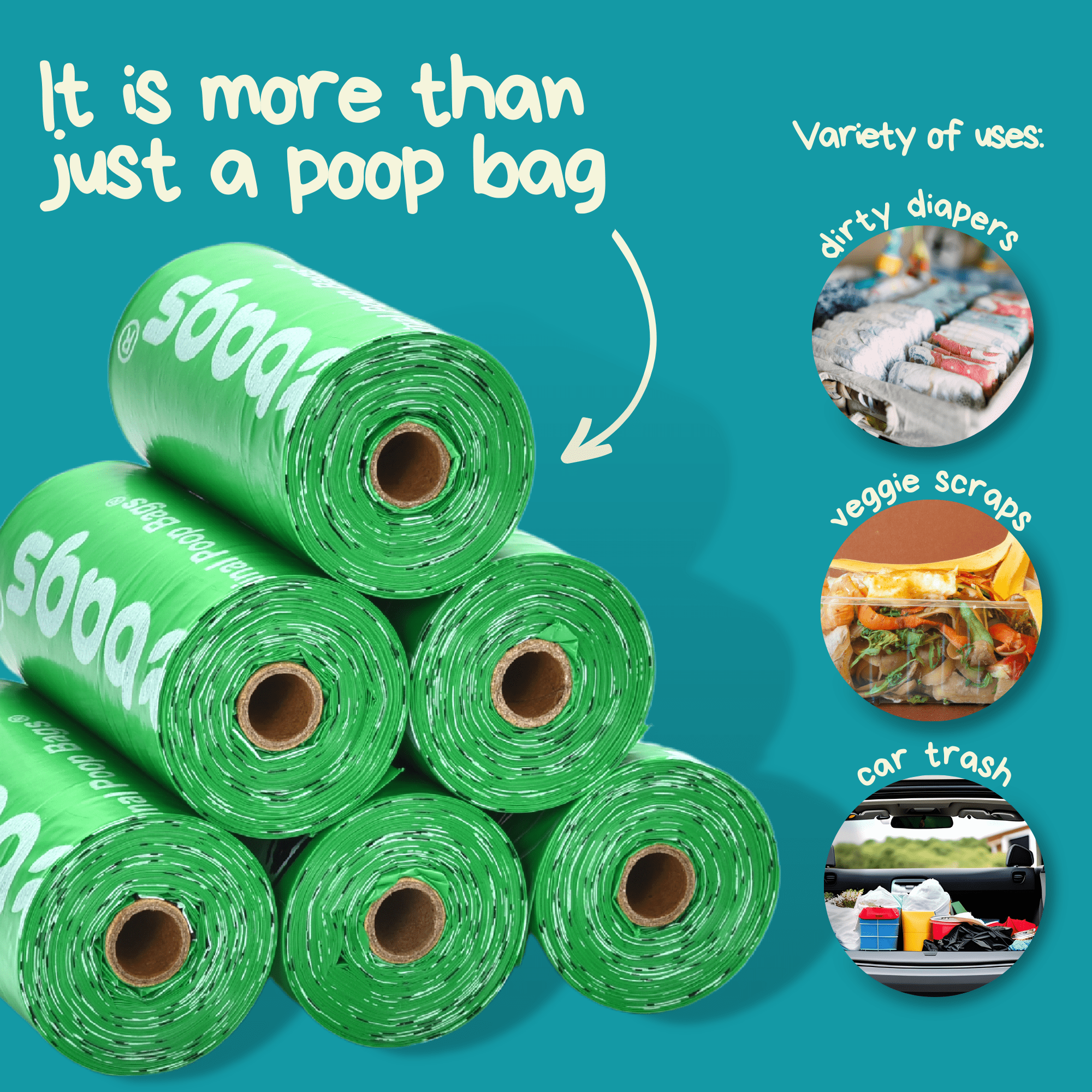 USDA Biobased Peanuts Leash Rolls (360 CT)