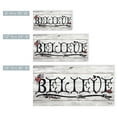 thumbnail image 3 of White and Black 'BELIEVE' III Christmas Canvas Wall Art Decor 12" x 24", 3 of 4