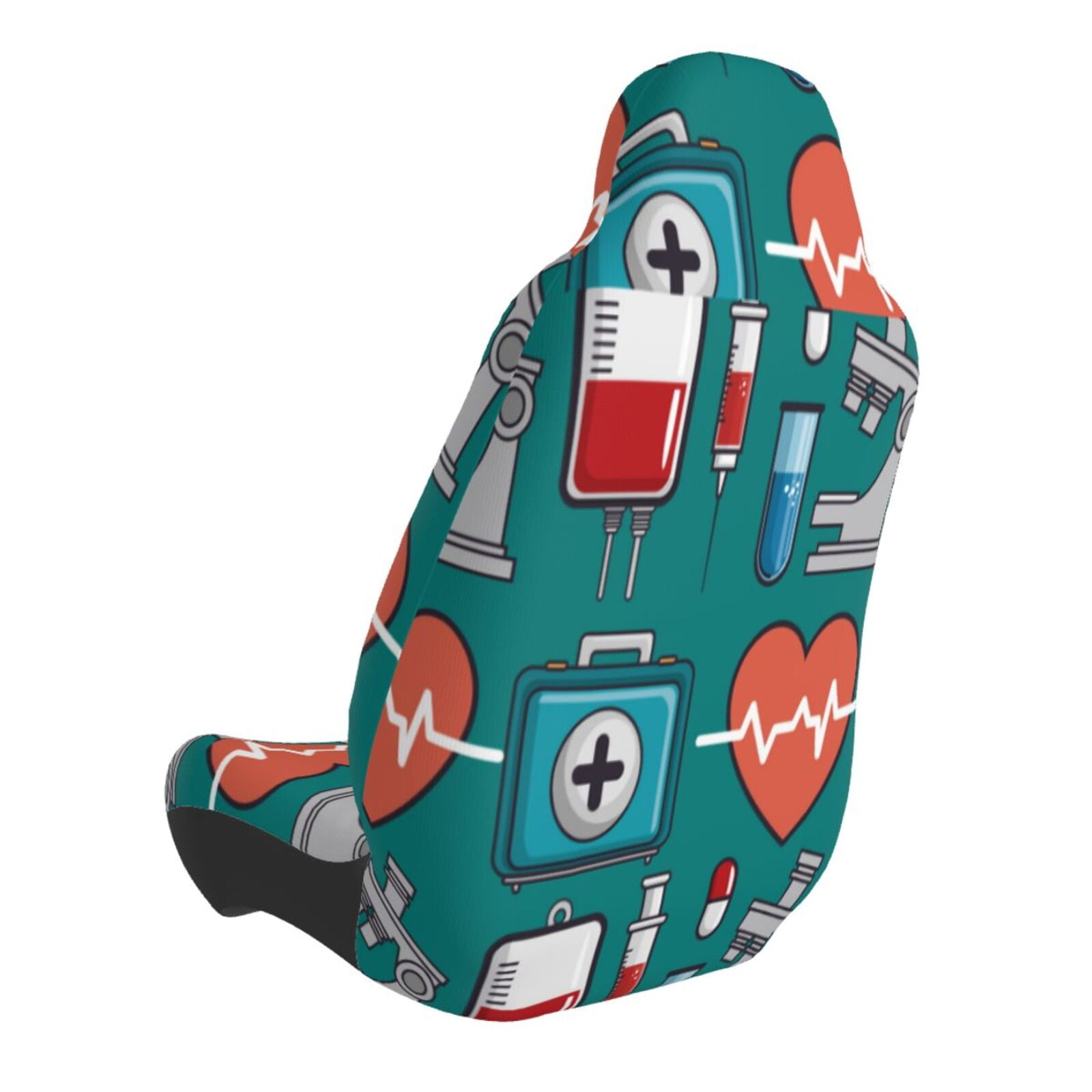 Naloa Medical Elements Car Seat Covers Universal Front Seat Coves for Car Accessories ,Padded Car Covers for Automotive, SUV, Truck, and Van