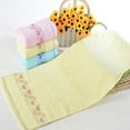 thumbnail image 7 of HEVIRGO Soft Heart Love Letter Towel Thick Water Absorption Bath Face Hand Washcloth, Blue, 7 of 7