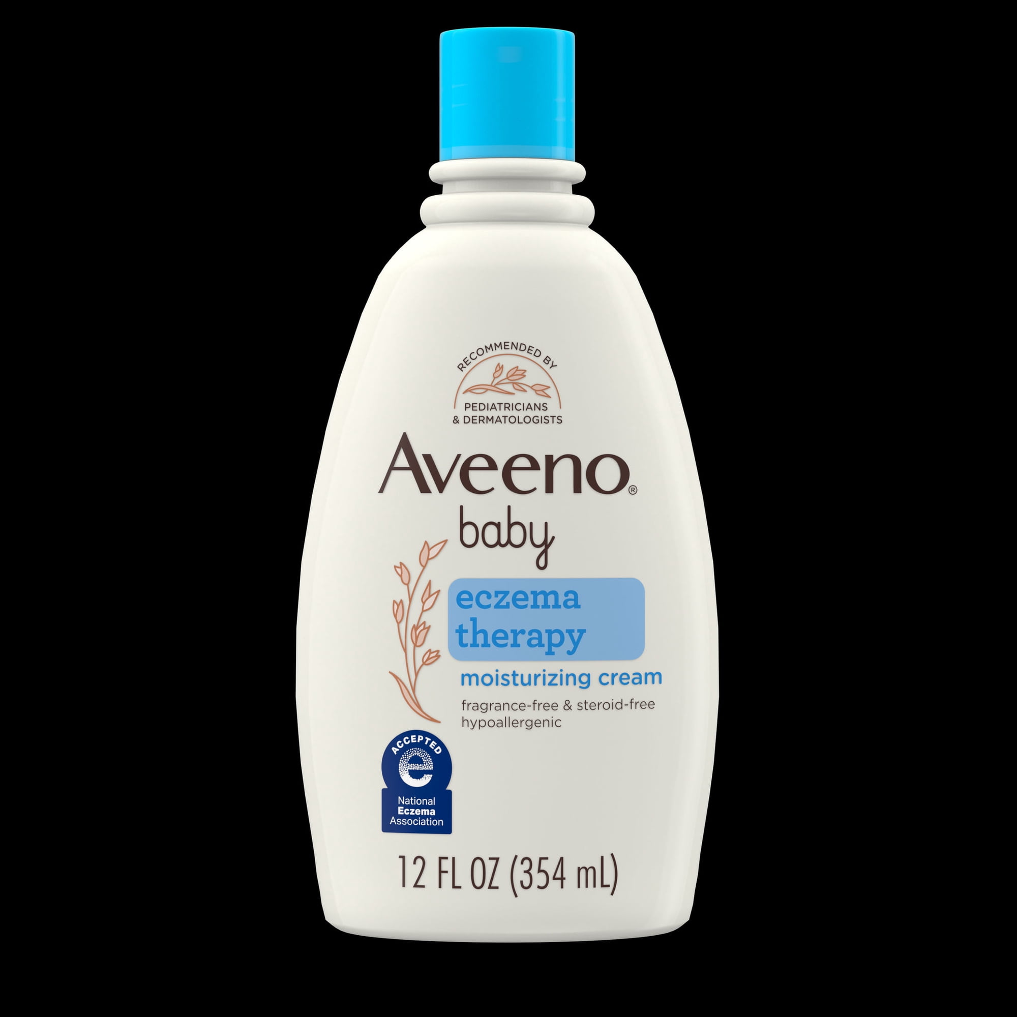 Aveeno Baby Eczema Therapy Moisturizing Body Lotion Cream with Oatmeal, 12 fl oz