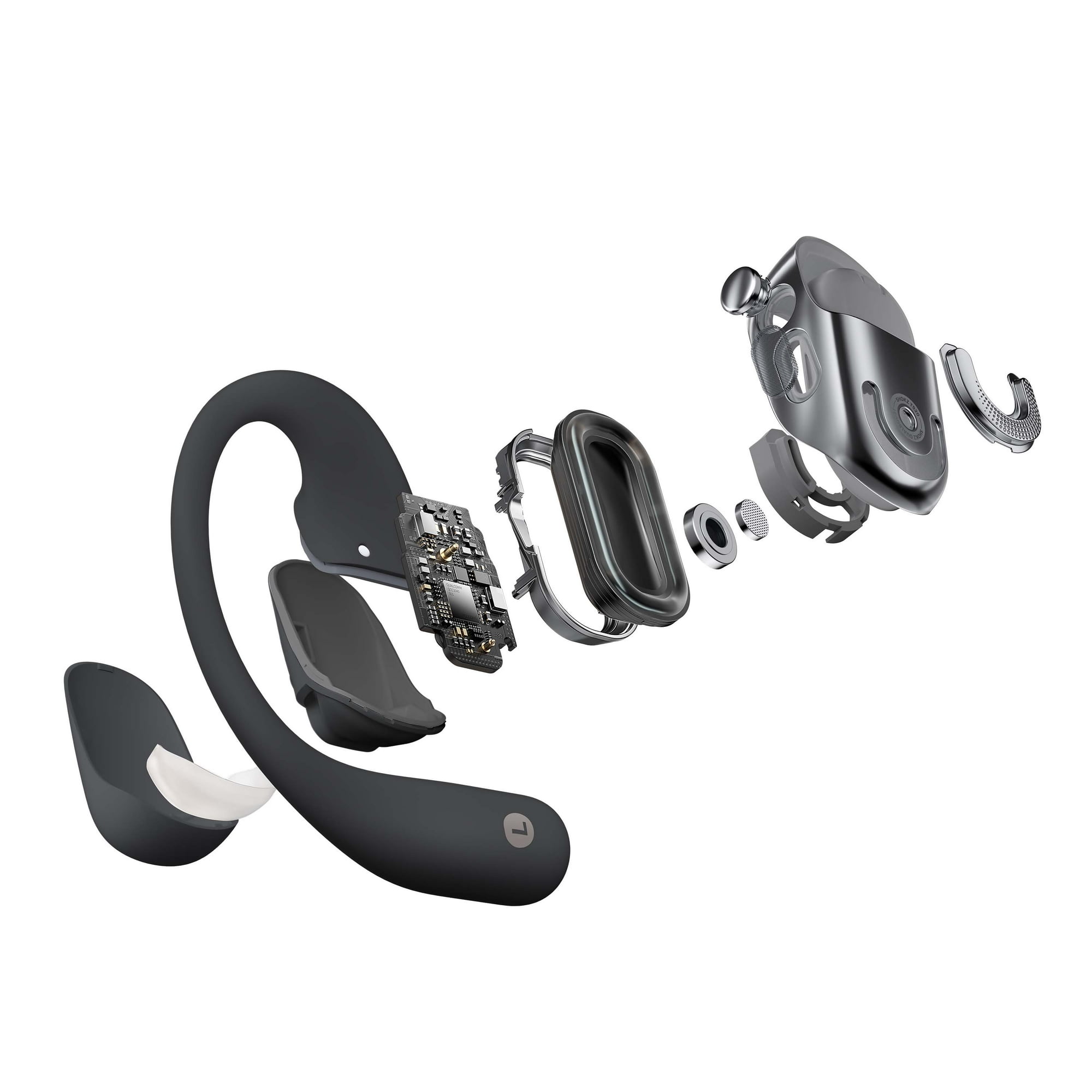 Shokz OpenFit 2 - Open-Ear Wireless Bluetooth Headphones - Black