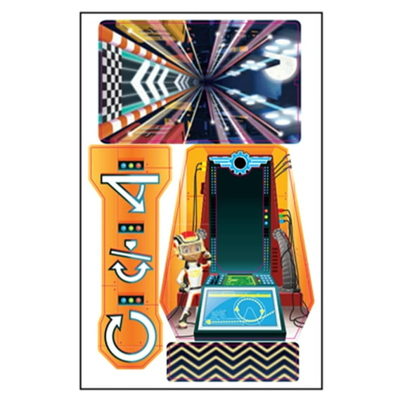 Replacement Labels - Stickers for Mattel Blaze and The Monster Machines Light & Launch Hyper Loop Vehicle Playset