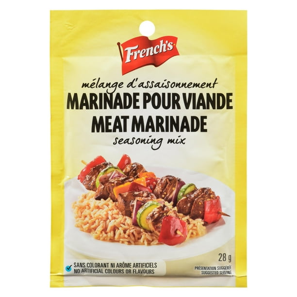 French's, marinade à la viande, 28g. Saveur pour tous