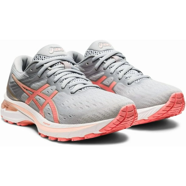 ASICS Women's GT-2000 9 Running Shoes, 10, Piedmont Grey/Guava